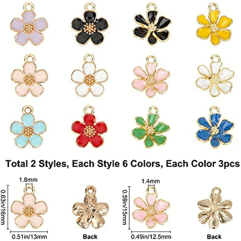 ★daisy★✾14kgf 10K Gold Cubic Zirconia Daisy Pendant Necklace