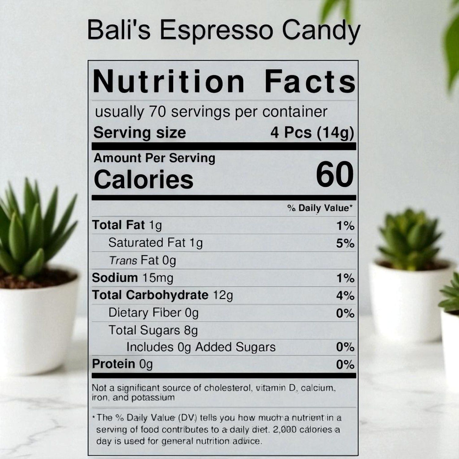 Bali's Best Espresso Coffee Candy Bulk Individually Wrapped 2.2 Pounds Contains: Coconut & Milk.
