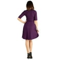 thumbnail image 3 of 24/7 Comfort Apparel Women's 3/4 Sleeve Dress, 3 of 3