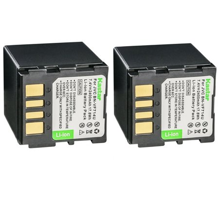Kastar BN-VF714 Battery 2-Pack Replacement for JVC GZ-MG57AS GZ-MG57E GZ-MG57EK GZ-MG57EX GZ-MG57EY GZ-MG57EZ GZ-MG57U GZ-MG57US GZ-MG60 GZ-MG60AA GZ-MG60E GZ-MG60EK GZ-MG60EX GZ-MG60EY Camera