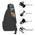 thumbnail image 3 of Lsque Astronaut Starry Night Pattern Cross Chest Bag Diagonally – Premium Durable Front Chest Sling with Adjustable Padded Strap, High-Capacity Storage, 3 of 7