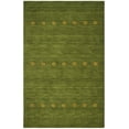 thumbnail image 2 of Safavieh Himalaya Derbhile Solid Wool Area Rug, Green, 5' x 8', 2 of 8