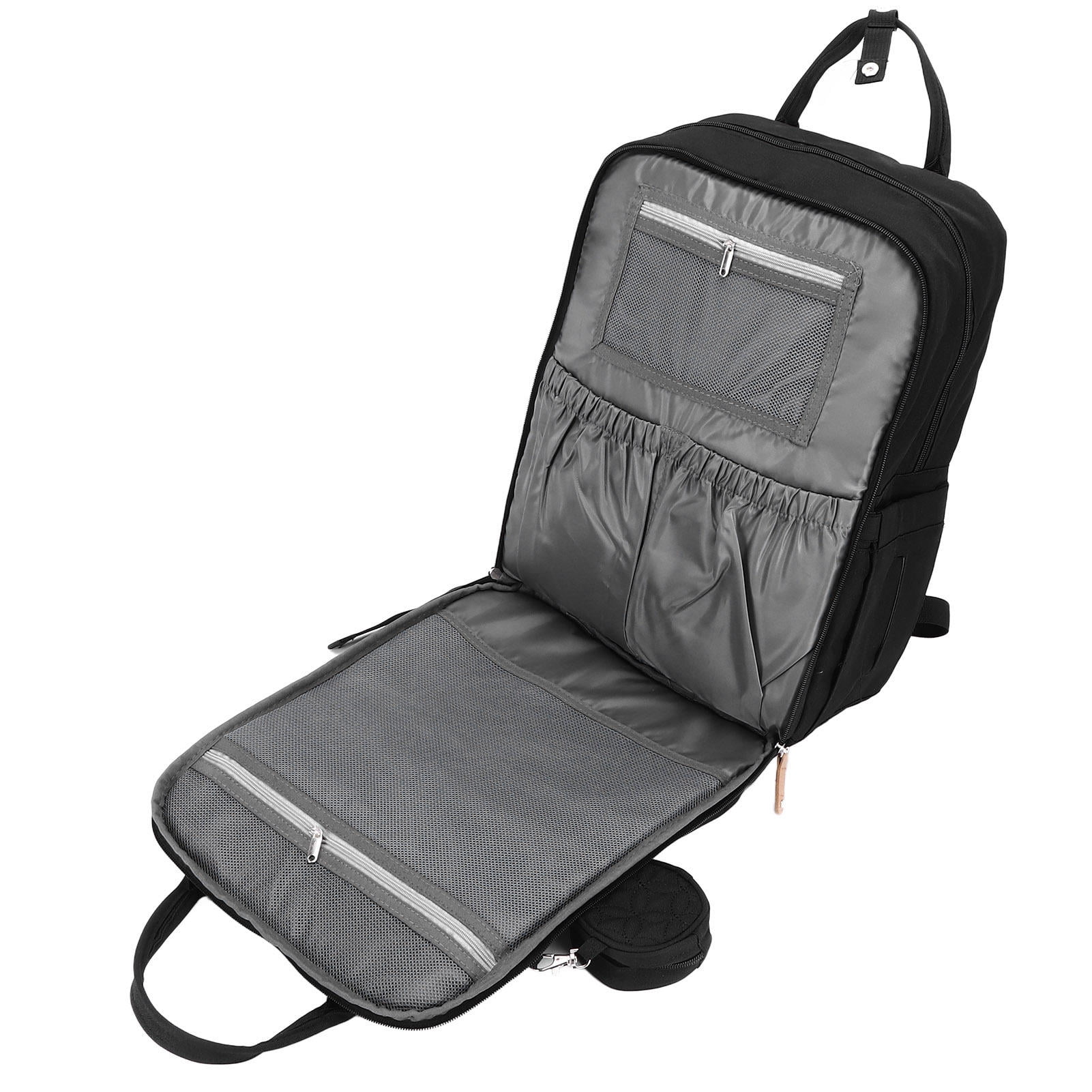 YAHHU Large Capacity Diaper Backpack – Ergonomic Design, 19 Pockets, Pacifier Strap, Stylish Travel Bag for Parents
