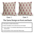 thumbnail image 6 of Christmas Tree Pillow Covers 18x18 Set of 2 Red Xmas Rustic Style Winter Print Decorative Outdoor Pillowcases Farmhouse Vintage Holiday Decorations Throw Cushion Case Decor for Couch Sofa Bed, 6 of 6