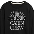 thumbnail image 3 of Instant Message - Cousin Cabin Crew - Vacation - Toddler & Youth Long Sleeve Graphic T-Shirt, 3 of 6
