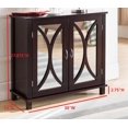 thumbnail image 4 of Pilaster Designs Luke 2 Door Accent Cabinet, Espresso, Contemporary, 30 x 13 x 28 inch, 4 of 4
