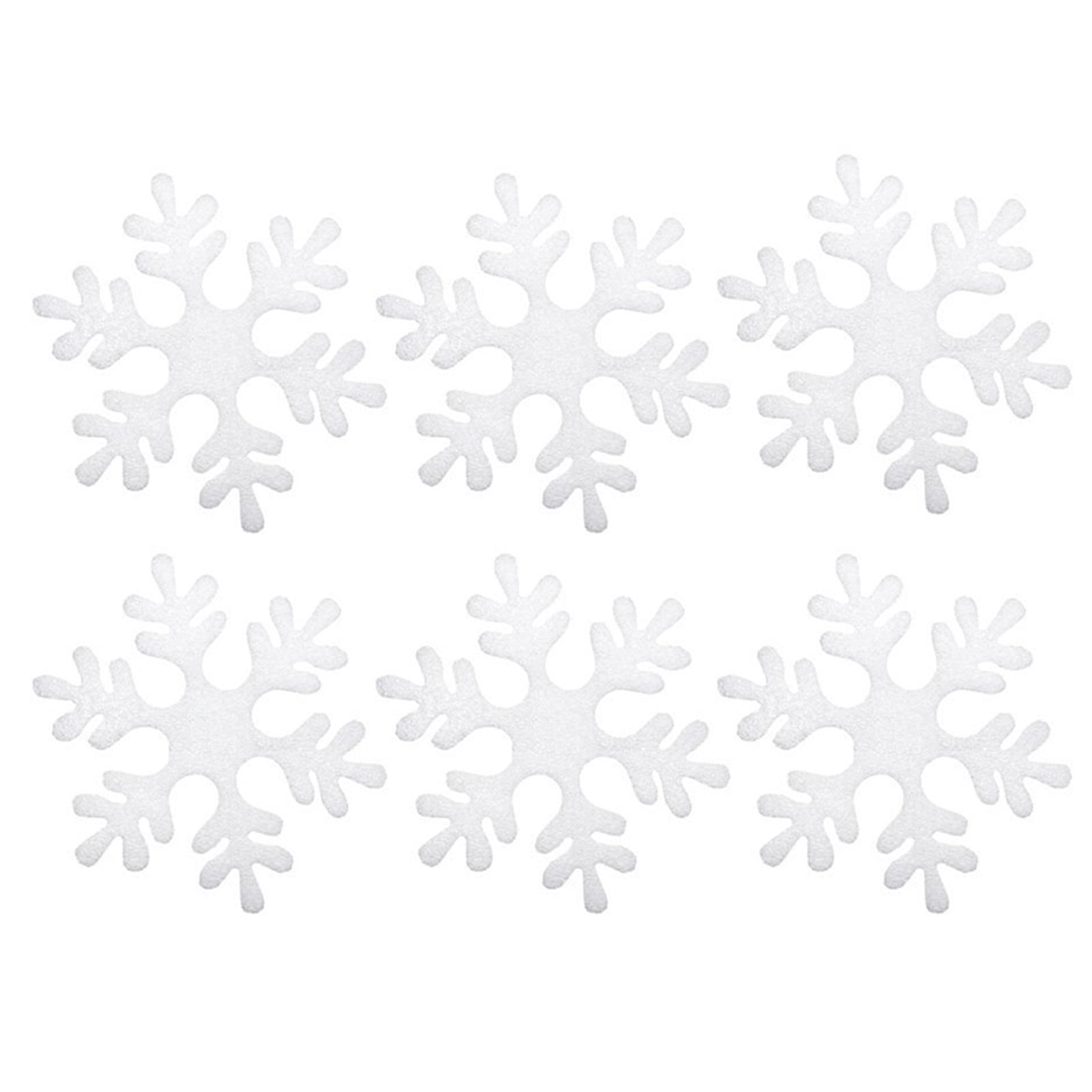 Foam White Large Snowflake SHAPES (Bulk 75)*