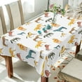 thumbnail image 4 of Coolnut Tablecloth 60" x 120" Cartoon Horses Rectangle Table Cloth Stain-Resistant Dining Table Cover for Home Dinner Party House Decor, 4 of 7