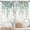 04blue White, variant on Sage Green Eucalyptus Leaves Kitchen Curtains Short Small Rustic Spring Flower Floral Wooden Botanical Plant Rod Pocket Farmhouse Bedroom Living Room Treatment Fabric 2 Panels 24x26 Inch
