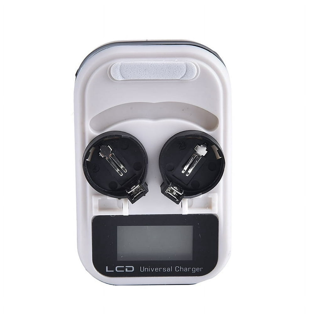 Chargeur de Pile Bouton LCD à 2 Emplacements LIR2032 LIR2025 LIR2016