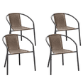 thumbnail image 2 of Gaildon Pack Medium Brown Rattan Indoor-Outdoor Restaurant Stack Chair | Versatile and Stylish Seating, 2 of 6
