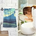 thumbnail image 2 of Dreamtimes Hand Towels Set - Beautiful Starry Night Print for Bathroom Kitchen Travel 16×28 in/2 Pcs, Cotton Bath Towels Lightweight Quickdry for Bathroom Ktichen Travel SPA Gym, 2 of 7