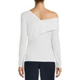 thumbnail image 5 of Nine.Eight Women’s Off Shoulder Wrap Top with Long Sleeves, 5 of 5