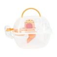 thumbnail image 2 of oshhni Hamster Carry Case Cage Pet Outgoing Cage for Dwarf Hamster Outdoor Squirrel Orange, 2 of 9