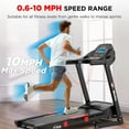 thumbnail image 4 of Winfita Treadmill with 15 Levels Auto Incline, 4HP 300LBS Capacity Electric Treadmill for Home Portable, 0.6-10MPH Speed, Bluetooth & Pulse Monitor, Hydraulic Folding, Long Stride, 4 of 11