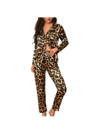 Cougar 2 Piece Activewear Pant Set (Leopard ) - Luxe by Meena