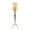 Gold Single Candle Solid Round 9" x 9" x 34", variant on DecMode Gold Aluminum Metal Single Candle Hurricane Lamp