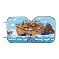thumbnail image 7 of Daiia Animals on Noah's Ark Floating Windshield Sun Shade for Car SUV Truck (Medium ), Car Sun Shade Windshield, Car Shades for Front Windows, Sunshade for Car Windshield, 7 of 7