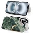 thumbnail image 4 of Compatible with iPhone 11 12 13 mini 14 15 16 Pro Max Plus Wallet Case with Card Holder, PU Leather Kickstand Card Slots Case ( Green Gold Marble Modern Luxury,, iPhone 11), 4 of 7