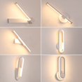 thumbnail image 1 of Lámpara de pared de fondo de TV LED simple y moderna, creativa, para sala de estar, pasillo, dormitorio, lámpara de noche, 1 of 5