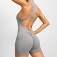 thumbnail image 5 of Women's Crisscross Backless Sports Romper Short Yoga Jumpsuit Activewear S-M, 5 of 6