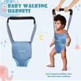 thumbnail image 3 of 2 in 1 Baby Door Jumper, Adjustable Strap and Seat for 6-24 Months Infant Toddler, Blue, 3 of 8