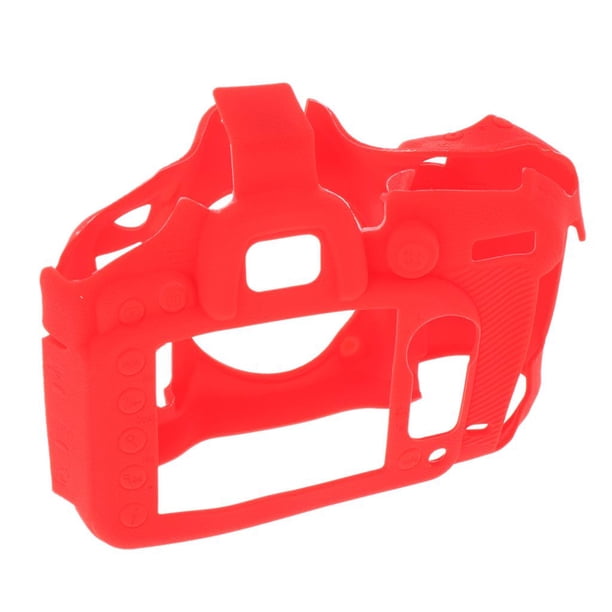 Estuches profesionales de silicona segura para cámara, funda de goma para el cuerpo para D7200 / D7100, funda protectora para cámara digital rojo Macarena Estuche de silicona para cámara