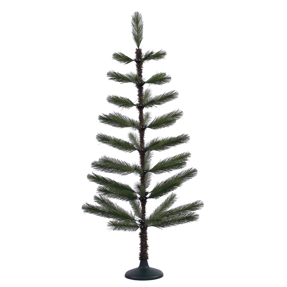 Vickerman Artificial Christmas Tree 4' x 20" Green Feather Tree 52 Tips