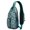 Blue-green-16, variant on Artistic Sling Bag Abstract Tribal Crossbody Backpack Lightweight and Stylish for Daily Use