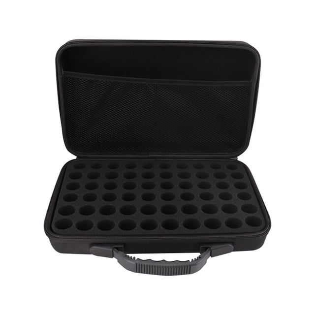 Organizador de Aceites Esenciales Jumpingount 60 Rejillas Bolsa de Viaje con Cremallera EVA Negro HA004994-02
