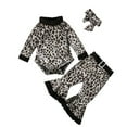 thumbnail image 1 of TIMIFIS Infant Christmas Outfit Boy's And Girl's Children's Winter Christmas Long Sleeve Shirt +Bell Bottoms + Hat Three-Piece Children's Wear - Spring, 1 of 5