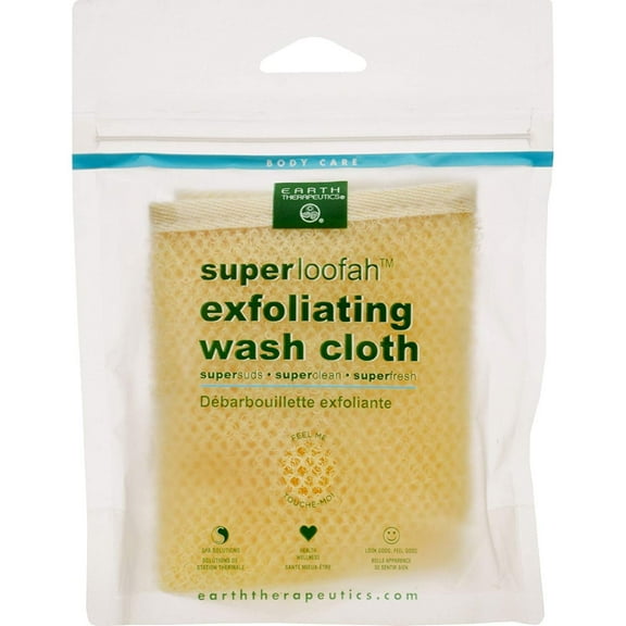 Earth Therapeutics Super Loofah Exfoliating Wash Cloth 1 Box