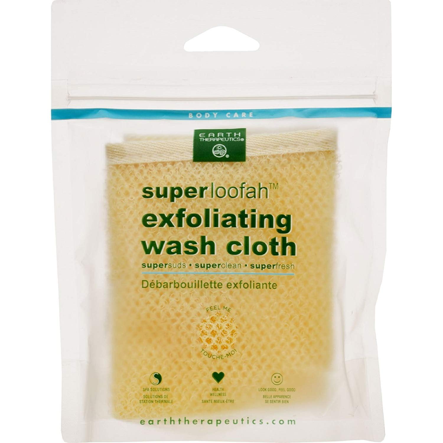 Earth Therapeutics Exfoliating Loofah Washcloth Loofah Sponge, One Size, Generic Scent 1