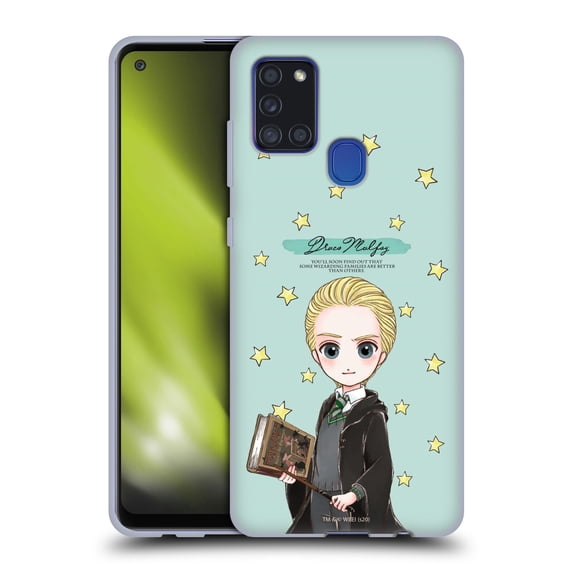 Head Case Designs Officially Licensed Harry Potter Deathly Hallows XXXVII Draco Malfoy Soft Gel Case Compatible with Samsung Galaxy A21s (2020)