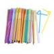 thumbnail image 1 of Pajitas desechables flexibles de 100 Uds., accesorios para bebidas, pajitas de plástico, Color aleatorio Sywqhk Arte deco, 1 of 9