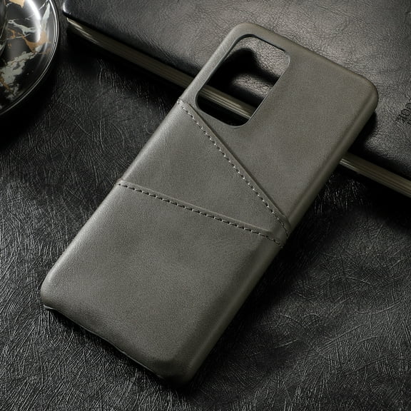 TECH CIRCLE PU Leather Card Case For Galaxy Note 10 ,Slim Lightweight Soft Back Cover Grip Protective Classic Business Women Men Cases with Card Slot for Samsung Galaxy Note 10 Plus 5G 6.8” 2019,Gray