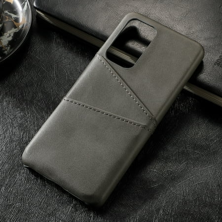 TECH CIRCLE PU Leather Card Case For Galaxy S20,Slim Lightweight Soft Back Cover Grip Protective Classic Business Women Men Cases with Card Slot for Samsung Galaxy S20 5G 6.2" 2020,Gray