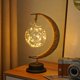 thumbnail image 4 of led decorative lights star moon lights apple christmas lights birthday gift handmade hemp rope usb iron night light, 4 of 5