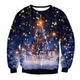 thumbnail image 1 of Suéteres de Navidad feos, jerséis verdes con estampado divertido en 3D, sudadera para fiesta navideña, cumpleaños y Navidad, 2023, 1 of 4
