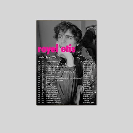 Music Poster Royel Otis festival season 2026 Size 24''x36'' Goldengate