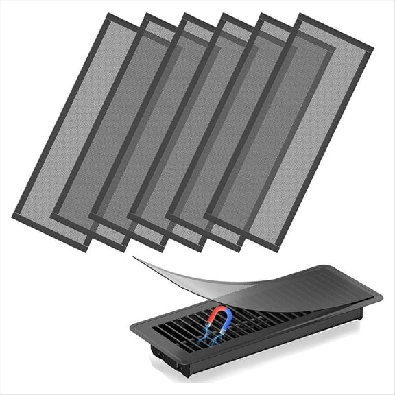 WQNZMADO Floor Vent Covers,4x12In Magnetic Vent Covers Mesh Screen Air Vent Filter,Floor Register Vent Covers for Home Floor,D