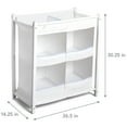 thumbnail image 4 of Munchkin Nursery Essentials Newborn and Infant Diaper Stacker Organizer and Storage, White, Unisex, 4 of 5