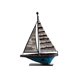 thumbnail image 1 of Decoración de barco de vela decorativa creativa de buena suerte regalo coleccionable de metal de vela 115 x 4 x 16 cm, 1 of 9