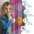 thumbnail image 3 of Blackout Kids Curtains,Boho Bohemia Flower Childrens Insulated Curtains Set Of 2,Bedroom Essentials,Toddler Room Decor 42"x63"(106x160cm), 3 of 4
