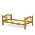 thumbnail image 3 of East West Furniture Verona 63" Wood Twin Bunk Bed with Guard Rails in Oak, 3 of 5