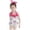 Hot Pink, variant on LRen Girls 1 Piece Swimsuits Swimming Suit for Girls Upf50+ Rash Guard Swimsuit Quick Dry Pool Beach Swimwear for Kids Tropical Girls' Swimwear