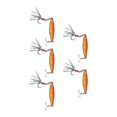 thumbnail image 2 of 5Pcs 10g Metal Vib Hard Fishing Lures Jigging Fishing Baits Artificial Fake Hard Bait with Sequin Laser Feather Hook, 2 of 5