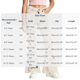 thumbnail image 2 of LUGOGNE Girls Flare Pants Star Print High Waist Button Fly Bell Bottom Pants Kids Clothing with Pockets Khaki,Size 8, 2 of 8
