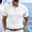 White, variant on CYMMPU Men's Color Block Textured Knit Short Sleeve Golf Shirt, Soft Fabric for Casual and Weekend Use Light Blue S