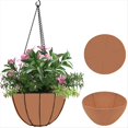 thumbnail image 2 of 3 Piezas de Forros Redondos para Cestas Colgantes, Forros de Tela para Plantas Colgantes, Forros de Fieltro No Tejidos, Insertos de Repuesto A, 2 of 5